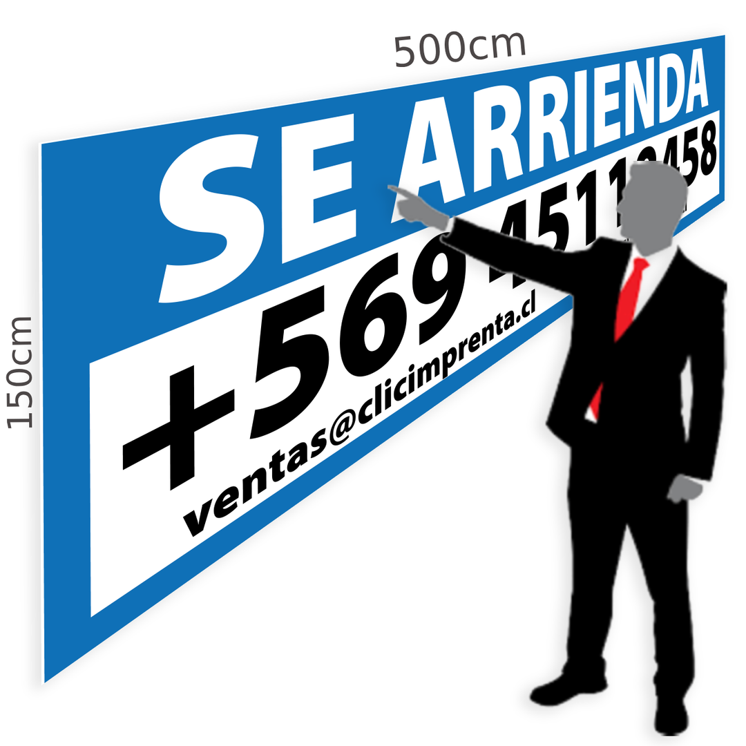 Fabricación de Letreros Se Arrienda Propiedades – Clic Imprenta