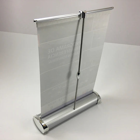 Pendon MIni Roller Personalizado de 20x29 cm (A4) No Quiero Servicio de Diseño - Lo enviaré Clic Imprenta