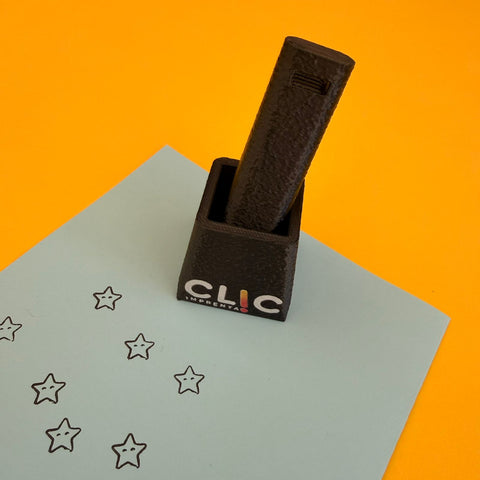Timbre pequeño 1cm personalizado fidelizacion Default Title Clic Imprenta
