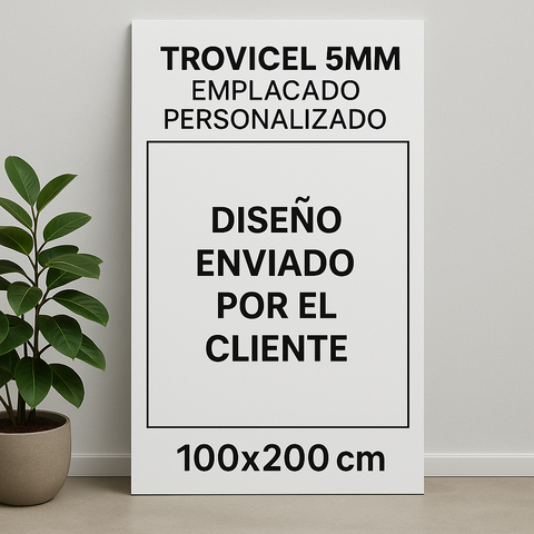 Trovicel 5mm Emplacado Personalizado Resistente
