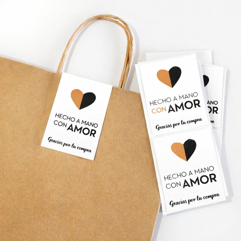 Etiquetas de PVC para cierre de bolsas y cajas