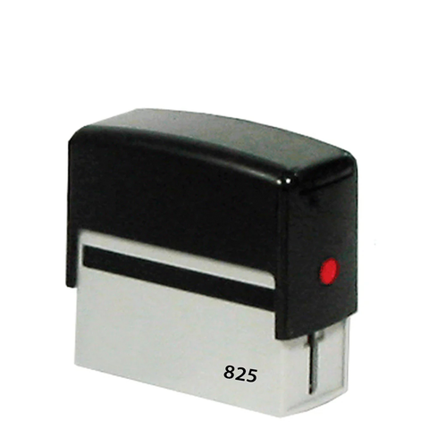 Timbre Extra Grande de 2,5 x 7 cm, Para 4 - 5 líneas de texto + Logo (Opcional)