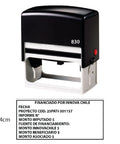 Timbre 830 Rectangular Gigante, Tamaño 7 x 4cm Puede llevar Textos y Logos Default Title Clic Imprenta