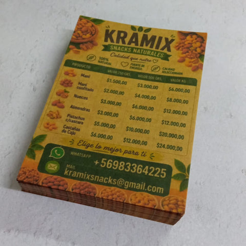 Pack 100 Flyers 1/2 carta - 14x20cm Ecologico