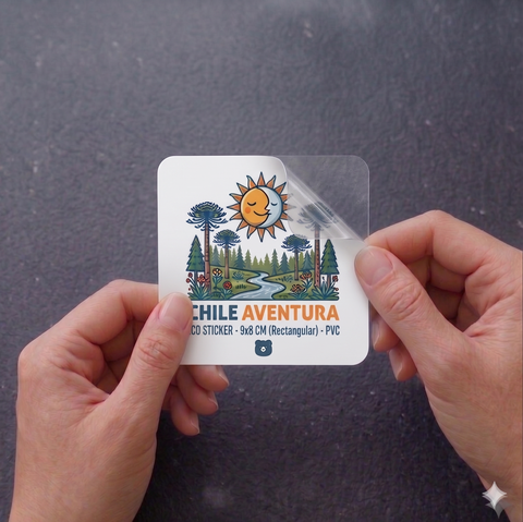 100 Stickers Adhesivos PVC Resistente  de 9cm