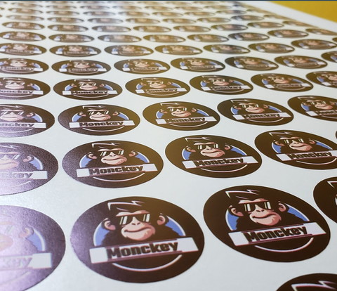 200 Stickers de 6cm Clic Imprenta