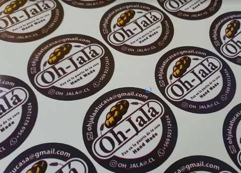 150 Stickers de 8cm Clic Imprenta