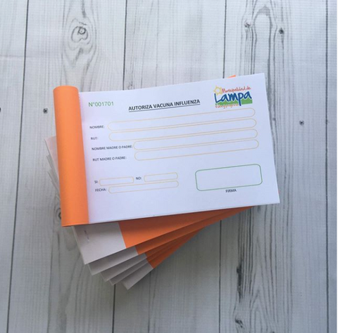 Talonarios 1/2 Carta - Vales egreso Clic Imprenta