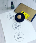 Timbre Artesanal XL Completo (timbre+tampon+tinta) Clic Imprenta