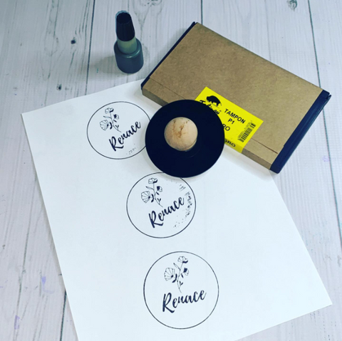 Timbre Artesanal XL Completo (timbre+tampon+tinta) Clic Imprenta