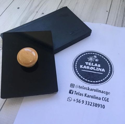Timbre Artesanal XL Medio (timbre + tampon) Clic Imprenta