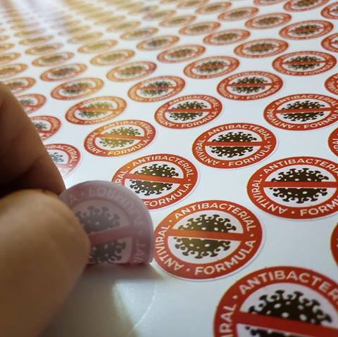 500 Stickers de 3cm Clic Imprenta