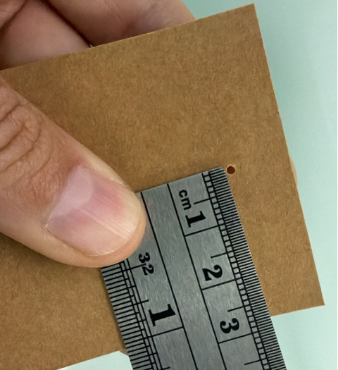 Pack 100 Etiquetas Papel Tags Ecologico 1 cara / Circular 2mm Clic Imprenta