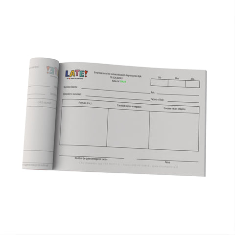 Pack 2 Talonarios 1/2 Carta autocopiativos