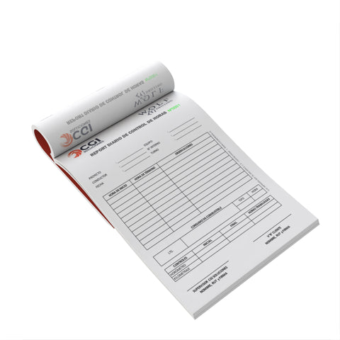 Pack 100 Talonarios 1/2 Carta autocipiativo