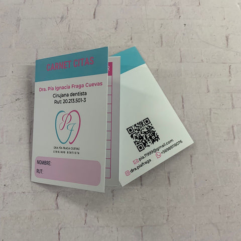 Carnet Citas Dentales 10x14cm