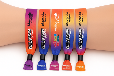 Pulseras de Tela Personalizadas – Full Color para Eventos y Festivales