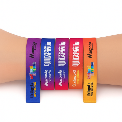 Pulseras de Tela Personalizadas – Full Color para Eventos y Festivales