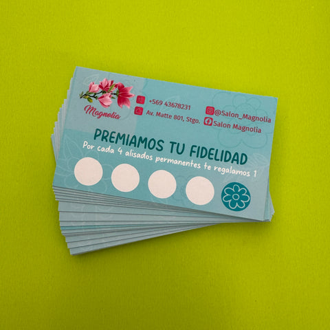 Tarjetas de Fidelizacion