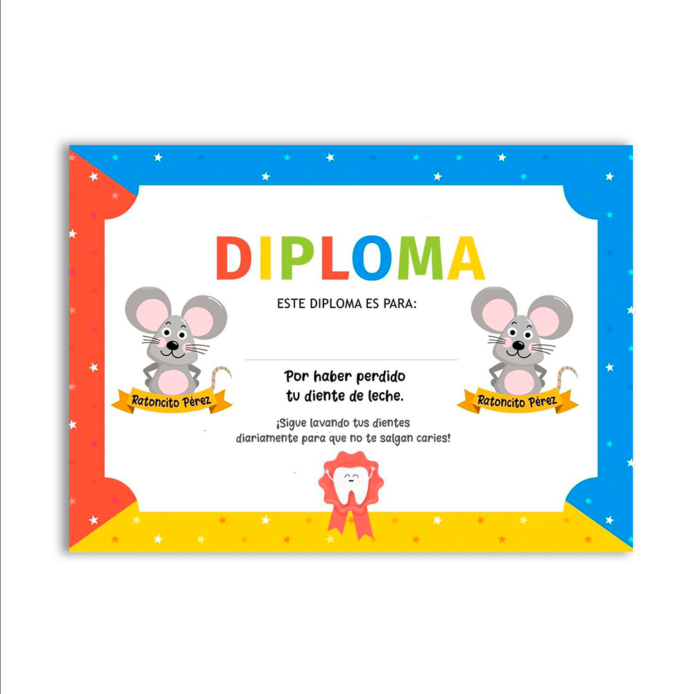 Certificado Diploma 21x30cm Carta/A4 Odontologico - Opalina Lisa Mate / 1 Cara