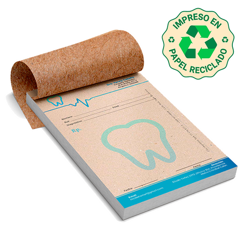 Talonarios Recetas Odontologica Papel Ecologico