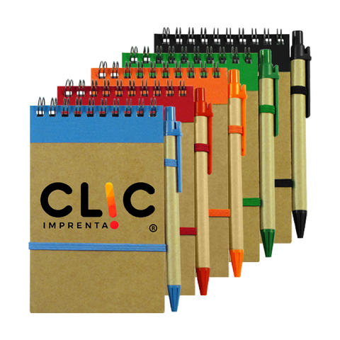 Libreta Corporativa pequeña con lápiz - MAYORISTA