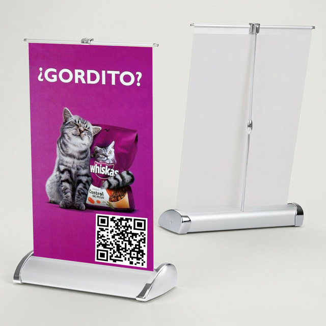 Pendon MIni Roller Personalizado de 20x29 cm laminado Mate (A4) – Clic ...