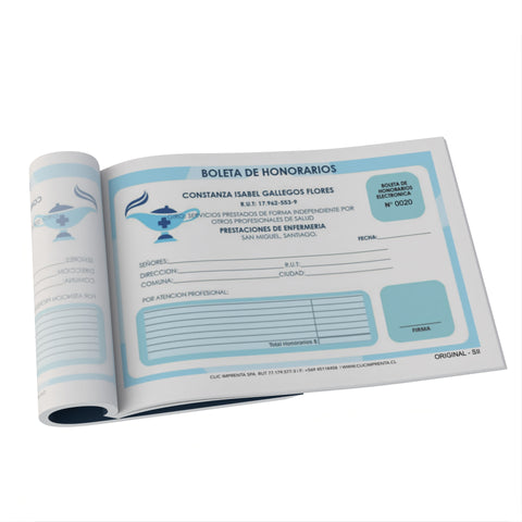 Pack 50 Talonarios 1/2 Carta autocopiativo