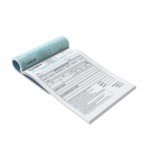 Pack 40 Talonarios 1/2 Carta autocopiativos