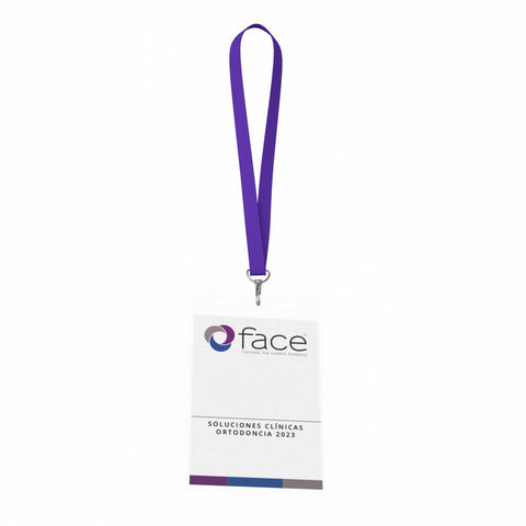 Credencial papel con portacredencial plástico y Landyars Estampado personalizado