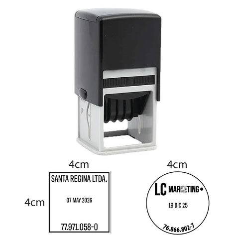Timbre 940F Automático Cuadrado 4 cm - Fechador