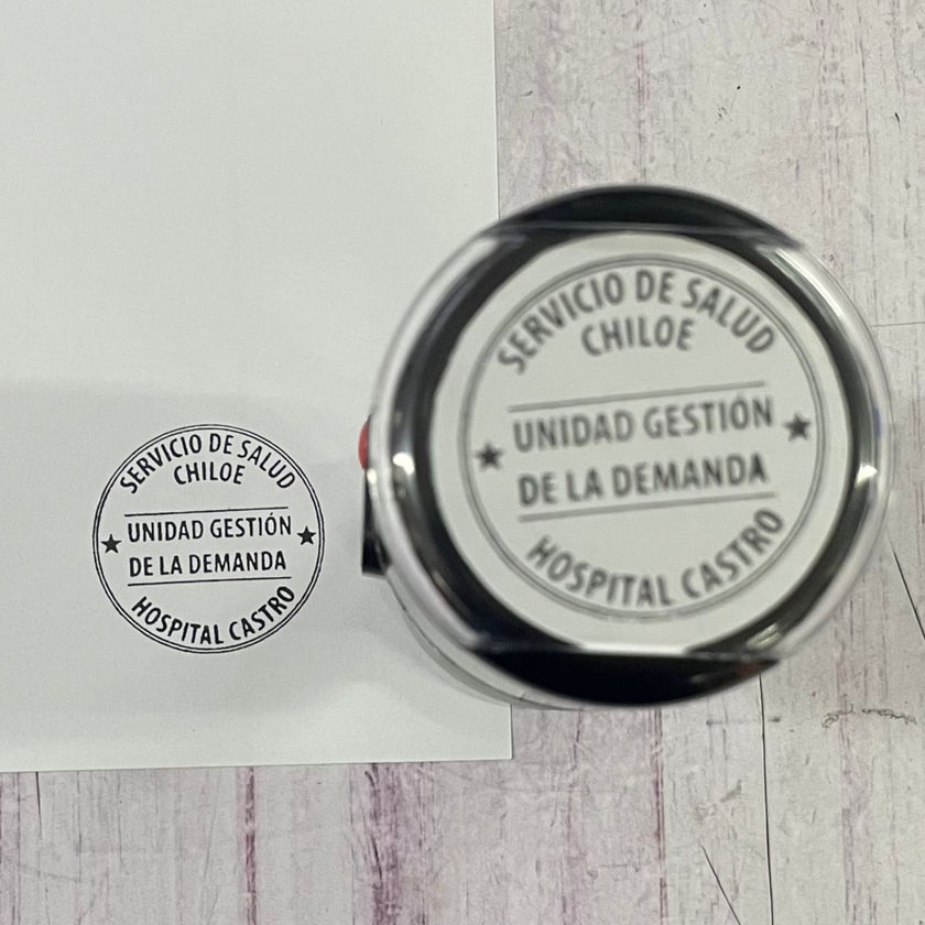 Timbre 940 Automático Circular de 4 cm – Clic Imprenta