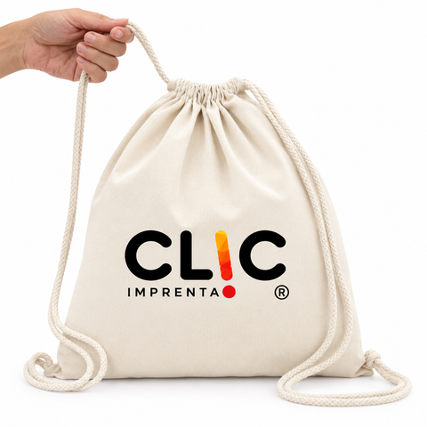 Bolsa mochila de algodón 40x36cm - MAYORISTA