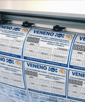 Etiquetas Sanitización Plagas PVC por Mayor 13x13 cm Clic Imprenta