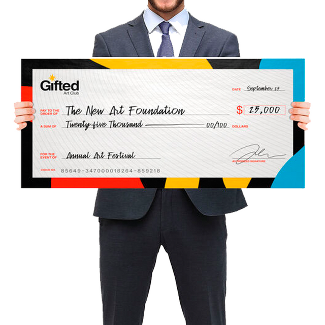 Cheque Pinterest Cheque Premio Personalizado Rigido – Clic Imprenta