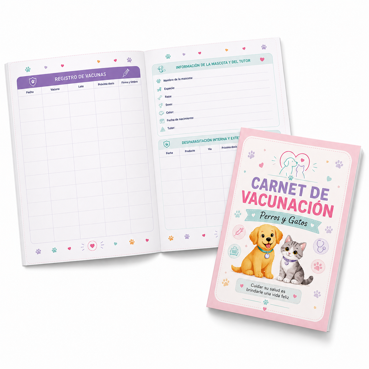 Carnet Control Veterinario - Simple