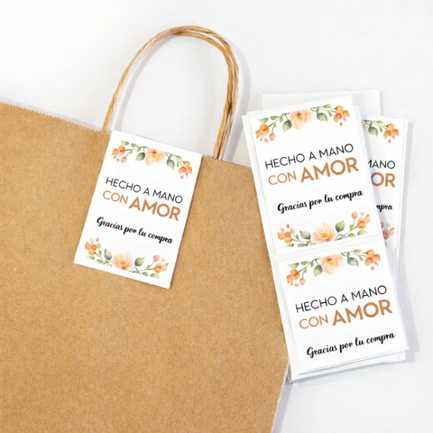 Etiquetas de PVC para cierre de bolsas y cajas