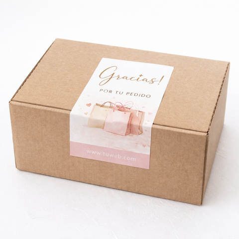 Etiquetas de PVC para cierre de cajas