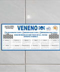 Etiquetas Sanitización Plagas PVC por Mayor 20x7 cm Clic Imprenta