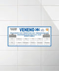 Etiquetas Sanitización Plagas PVC por Mayor 13x13 cm Clic Imprenta