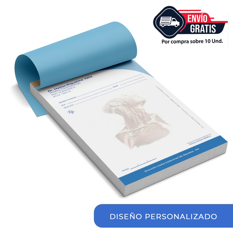 Talonarios de Recetas Papel Normal - DISEÑO GRATIS