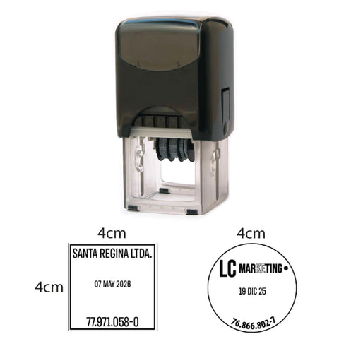Timbre 940D Automático Circular/cuadrado de 4cm -  Fechador