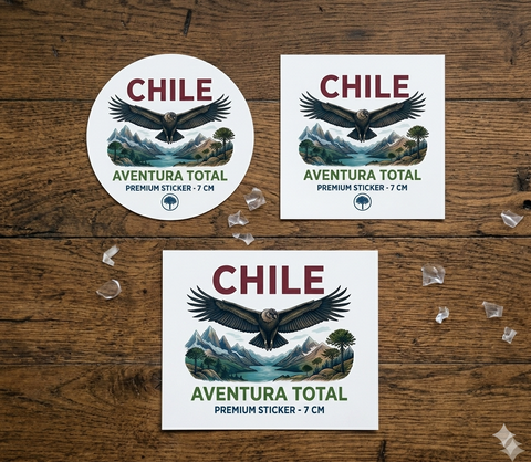 150 Stickers de PVC adhesivo resistente 7cm