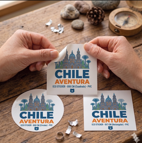 150 Stickers PVC Resistente  de 8cm